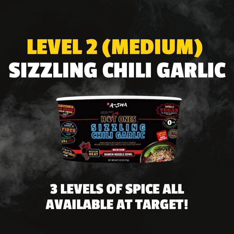 slide 4 of 7, A-Sha Foods USA Hot Ones x A-Sha Ramen Medium Noodle Bowl - 3.91oz, 3.91 oz