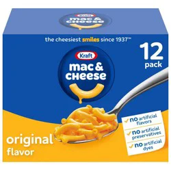 Kraft Blue Box Original Flavor Mac and Cheese Dinner - 12ct/87oz