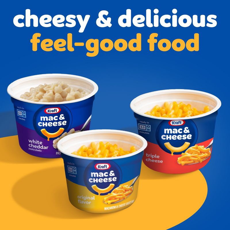 slide 8 of 9, Kraft Variety Mac and Cheese Cups - 4ct / 7.6oz, 4 ct, 7.6 oz