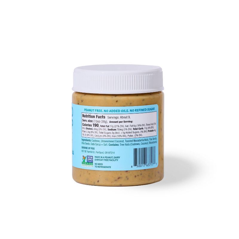 slide 3 of 4, Ground Up PDX GroundUp Toasted Macadamia Nut Jar - 10oz, 10 oz