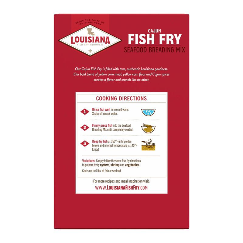 slide 2 of 5, Louisiana Fish Fry Products Louisiana Cajun Fish Fry Breading Mix - 22oz, 22 oz