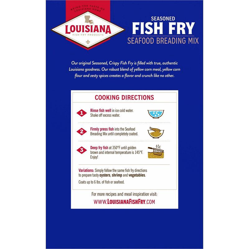 slide 2 of 4, Louisiana Fish Fry Products Louisiana Seasoned Fish Fry Breading Mix - 22oz, 22 oz