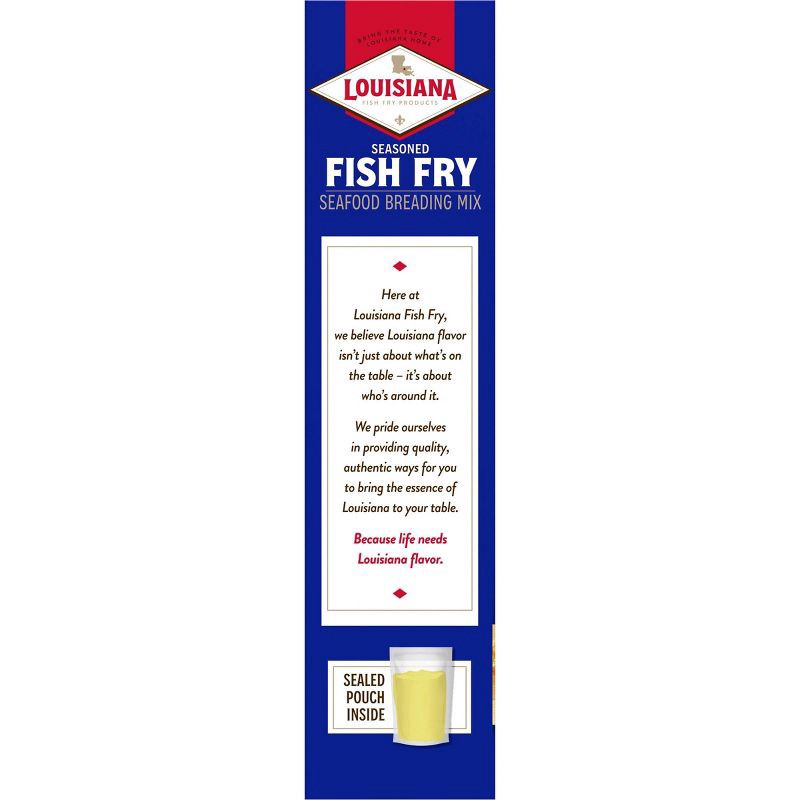 slide 4 of 4, Louisiana Fish Fry Products Louisiana Seasoned Fish Fry Breading Mix - 22oz, 22 oz