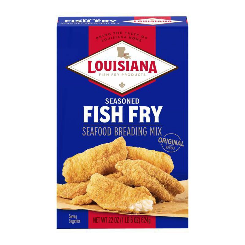 slide 1 of 4, Louisiana Fish Fry Products Louisiana Seasoned Fish Fry Breading Mix - 22oz, 22 oz