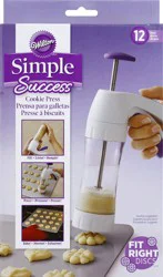 Wilton Simple Success Cookie Press - White
