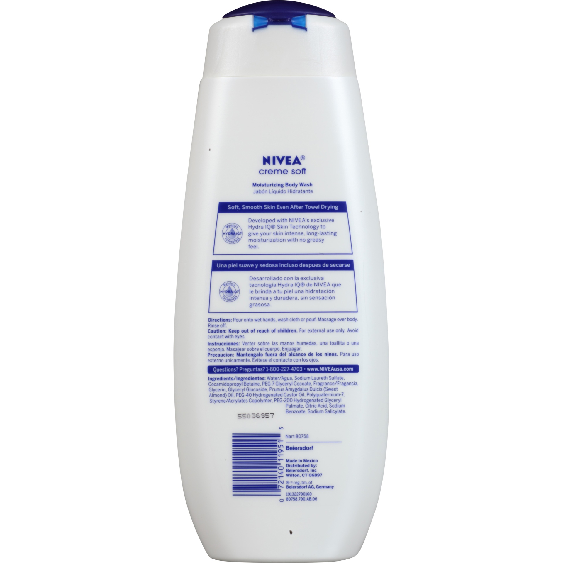 slide 3 of 7, Nivea Moisturizing Body Wash Creme Soft, 16.9 fl oz