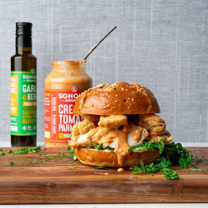 slide 7 of 8, Sonoma Gourmet Creamy Tomato Parmesan Pasta Sauce - 24.5oz, 24.5 oz