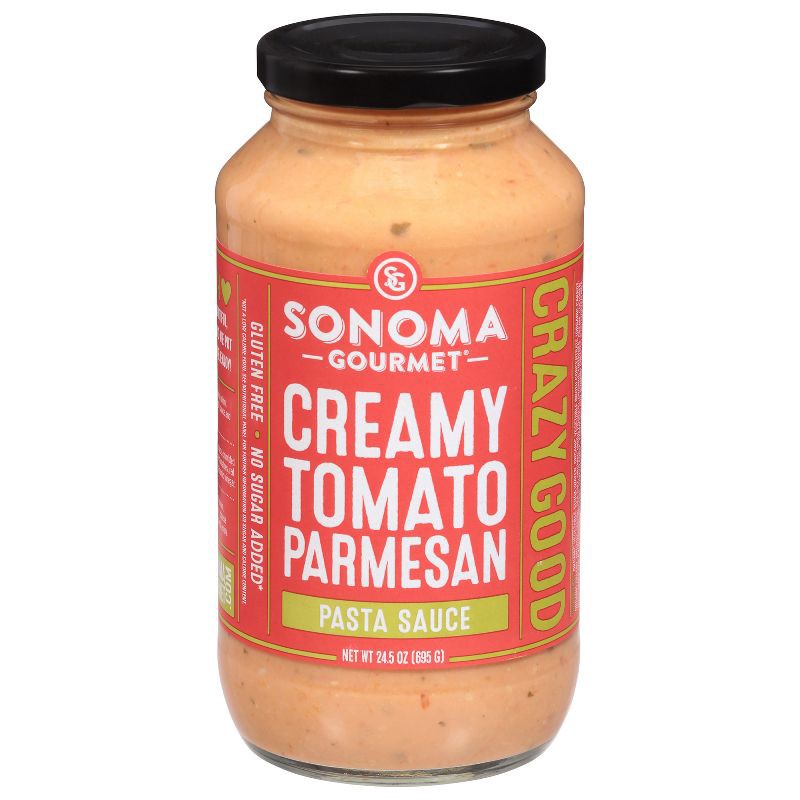 slide 1 of 8, Sonoma Gourmet Creamy Tomato Parmesan Pasta Sauce - 24.5oz, 24.5 oz