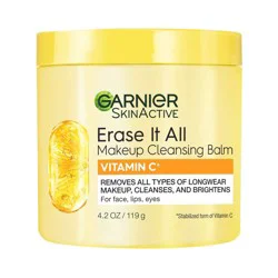 Garnier Makeup Cleansing Balm Vitamin C - 4.2oz: Paraben-Free, Silicone-Free, Sulfate-Free, With Micellar Water
