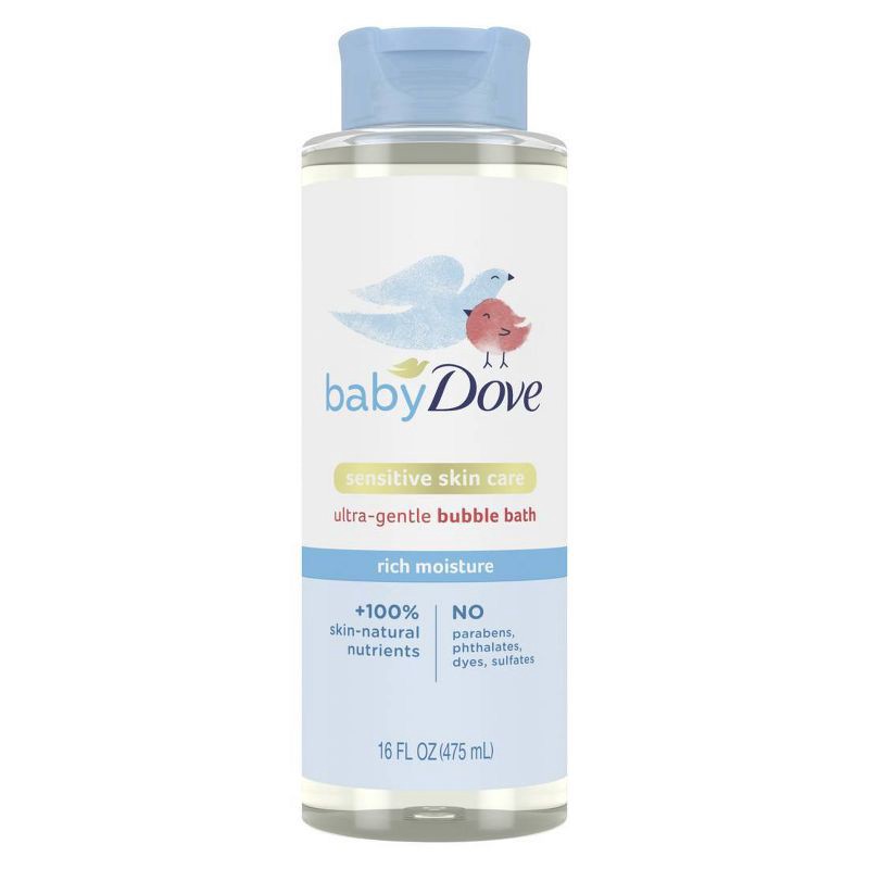 slide 1 of 8, Baby Dove Rich Moisture Bubble Bath - 16 fl oz, 16 fl oz