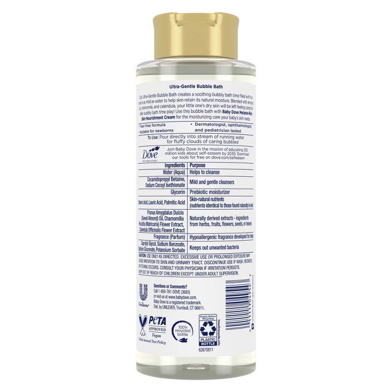 slide 2 of 7, Baby Dove Melanin Rich Skin Nourishment Bubble Bath - 16 fl oz, 16 fl oz