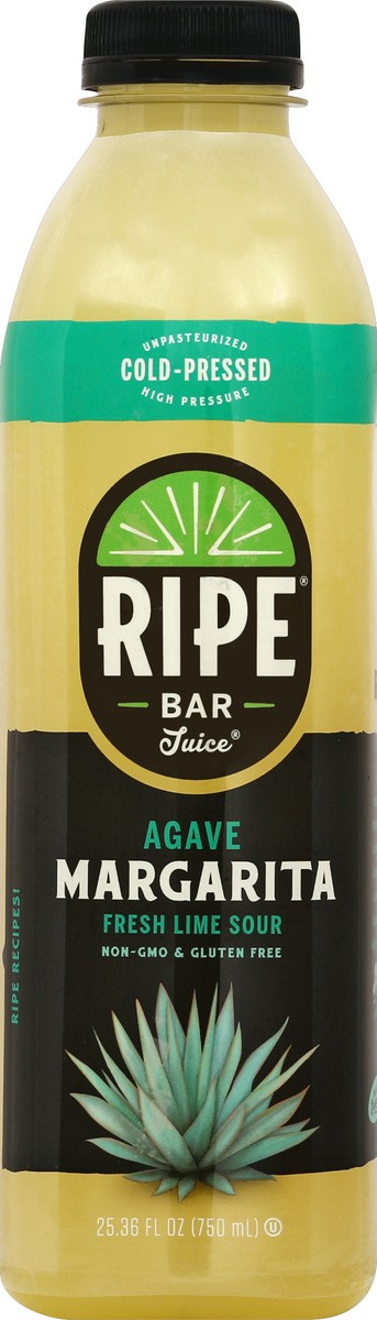 slide 4 of 4, Ripe Bar Juice, Agave Margarita, Fresh Lime Sour, 25.36 oz