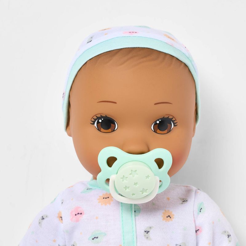 slide 3 of 5, 14" Baby Doll Set - Brown Hair + Brown Eyes - Gigglescape™, 1 ct