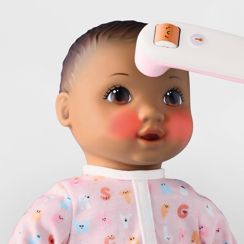 slide 3 of 6, 14" Take Care Baby Doll - Brown Hair + Brown Eyes - Gigglescape™: Includes Pretend Doctor Accessories Set, 1 ct