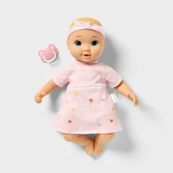 14" Girl Baby Doll - Blonde Hair + Blue Eyes - Gigglescape™