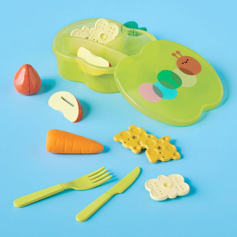 slide 2 of 5, Baby Doll Snack Play Set - Gigglescape™: Doll Accessories with Food, Utensils, Plate, Fits All Sizes 13-Piece Kit, 1 ct