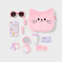 Purse Play Set - Gigglescape™: Fits 14-Inch Dolls, Includes Comb, Lotion, Toy Keys, Sunglasses, and Cell Phone