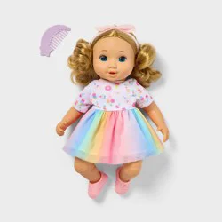 14" Toddler Baby Doll - Blonde Hair + Blue Eyes - Gigglescape™