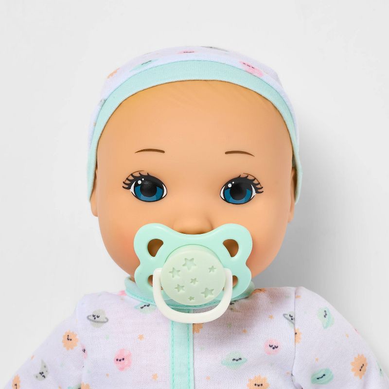 slide 3 of 5, 14" Baby Doll Set - Blonde Hair + Blue Eyes - Gigglescape™: Includes 31 Pieces, Doll Accessories, Play Set, 31 ct