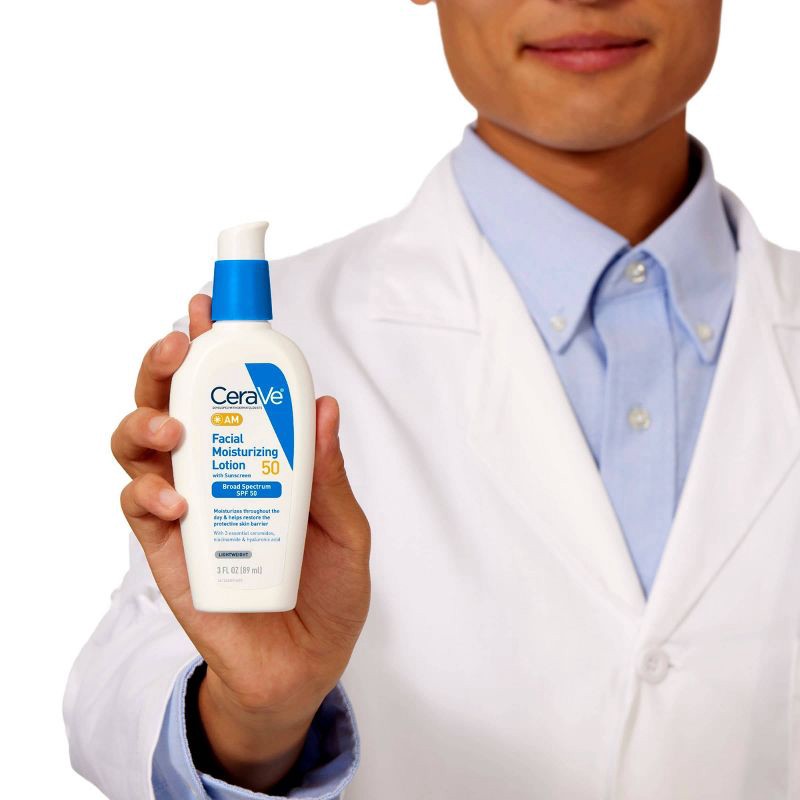 slide 11 of 11, CeraVe Facial Moisturizing Lotion AM SPF50 - 3 fl oz, 50 ct; 3 fl oz