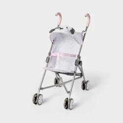Gray Dot Dog Fold-Up Stroller for 14" - 16" Dolls - Gigglescape™: Recycled Materials, Powder-Coated Steel