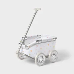 Doll Wagon for 14" - 16" Dolls - Gigglescape™: Baby Doll Accessory, 100% Recycled Material, Includes Stroller