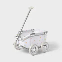 Doll Wagon for 14" - 16" Dolls - Gigglescape™: Baby Doll Accessory, 100% Recycled Material, Includes Stroller