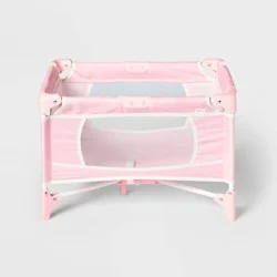 Pink Dot Folding Doll Crib for 14" - 16" Dolls - Gigglescape™