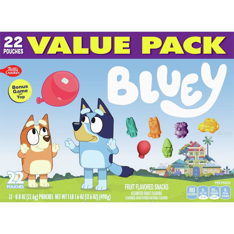 slide 4 of 7, Betty Crocker Bluey Fruit Snacks - 17.6oz/22ct, 22 ct; 17.6 oz