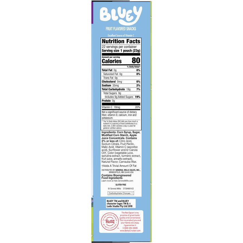 slide 6 of 7, Betty Crocker Bluey Fruit Snacks - 17.6oz/22ct, 22 ct; 17.6 oz