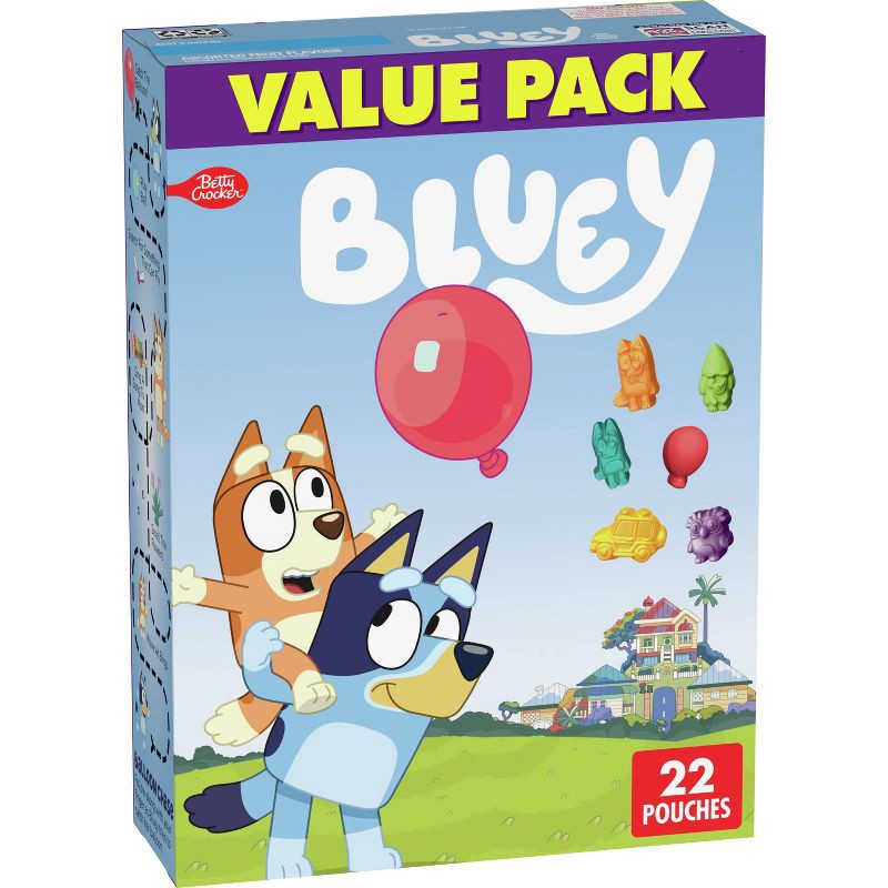 slide 1 of 7, Betty Crocker Bluey Fruit Snacks - 17.6oz/22ct, 22 ct; 17.6 oz