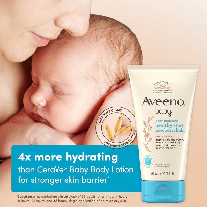 slide 4 of 9, Aveeno Healthy Start Nourishing Balm Baby Lotions - 5 fl oz, 5 fl oz