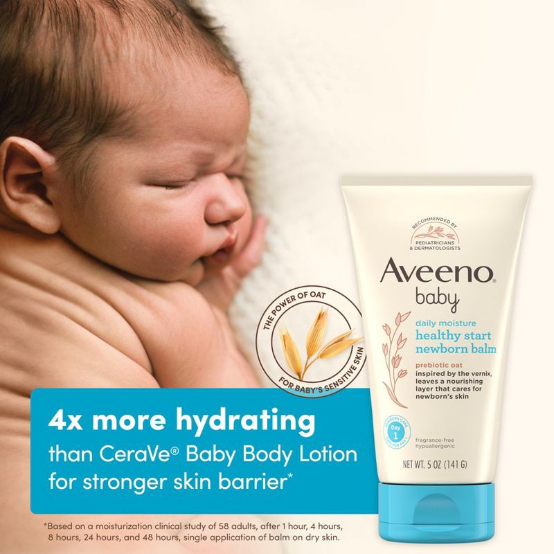slide 5 of 9, Aveeno Healthy Start Nourishing Balm Baby Lotions - 5 fl oz, 5 fl oz