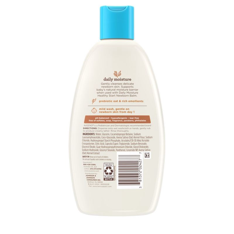 slide 2 of 9, Aveeno Healthy Start Nourishing Baby Wash - 8 fl oz, 8 fl oz