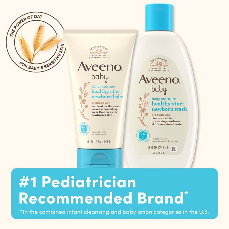 slide 7 of 9, Aveeno Healthy Start Nourishing Baby Wash - 8 fl oz, 8 fl oz