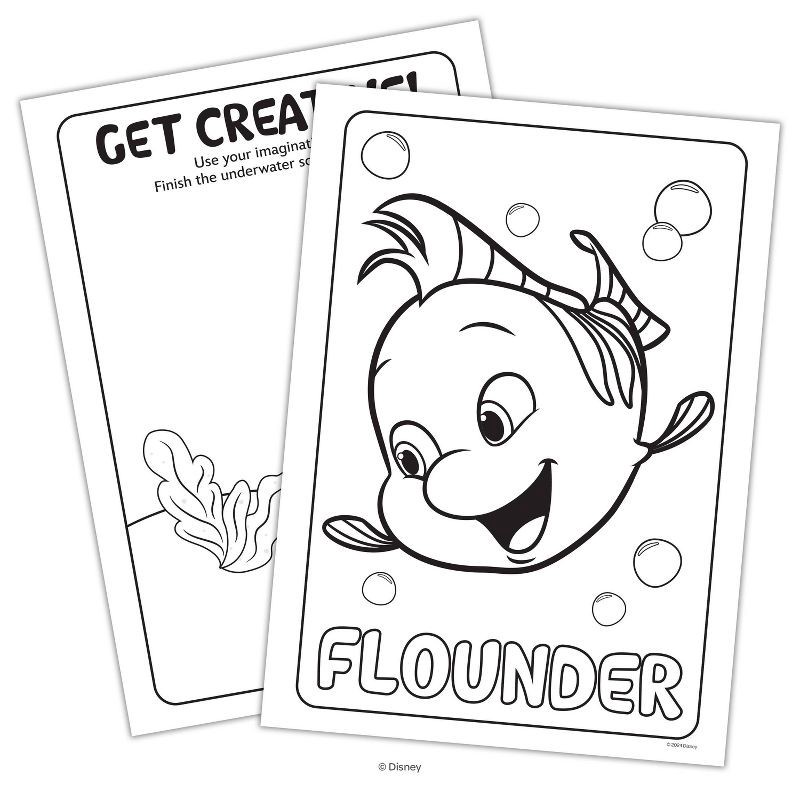 slide 4 of 5, Bendon Disney Jr Ariel Coloring Book with Crayons, 1 ct