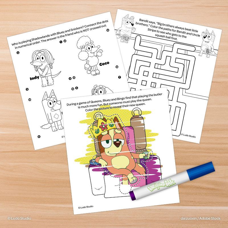 slide 5 of 5, Bendon Bluey Imagine Ink Play Set with Stickers, 1 ct
