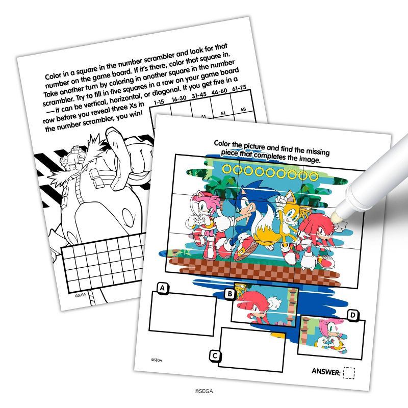 slide 3 of 5, Bendon Sonic the Hedgehog Imagine Ink Book, 1 ct