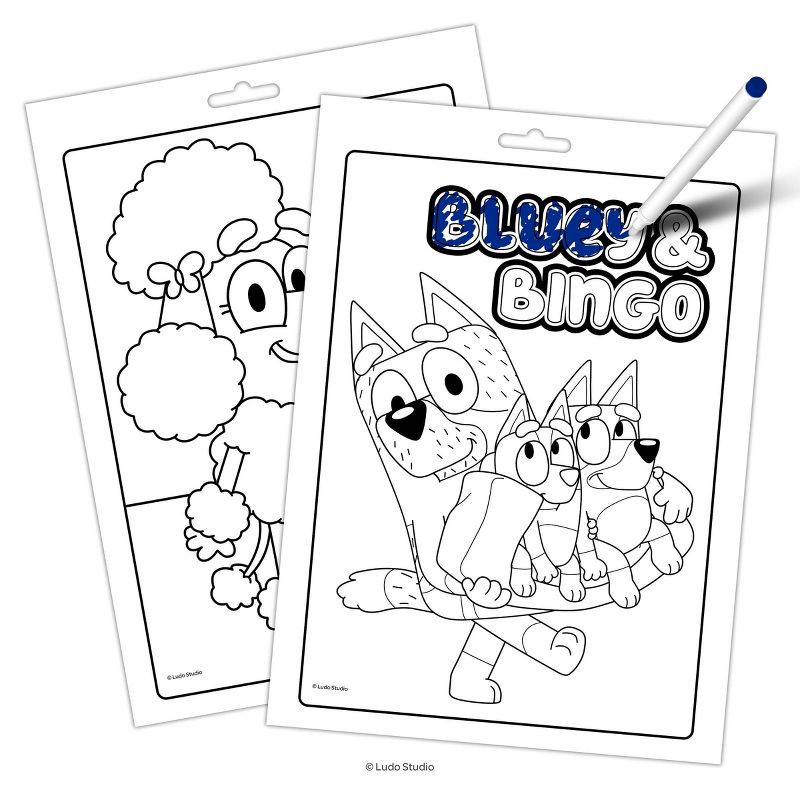 slide 3 of 5, Bendon Bluey Imagine Ink COLOR! Book, 1 ct