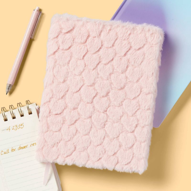 slide 2 of 4, 6"x8" Casebound Sculpted Fur Journal - up&up™, 1 ct