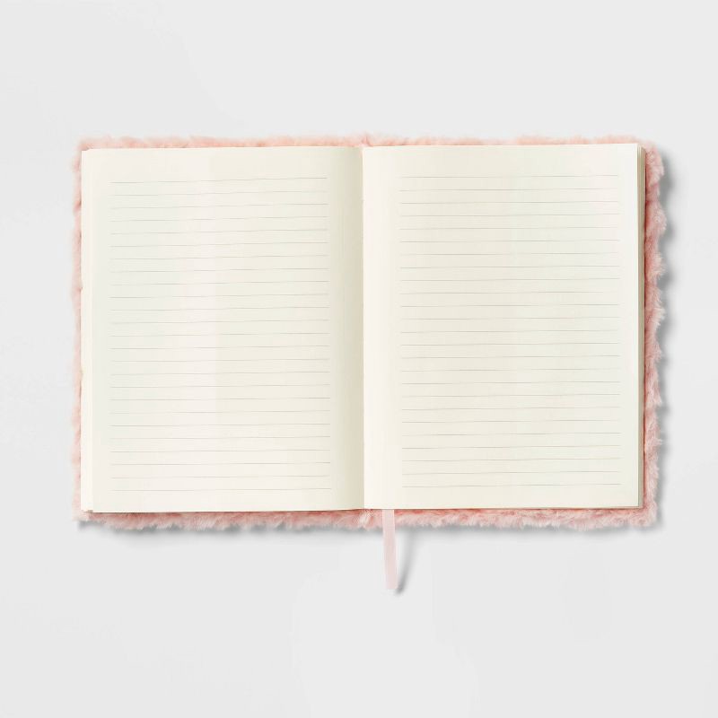 slide 3 of 4, 6"x8" Casebound Sculpted Fur Journal - up&up™, 1 ct