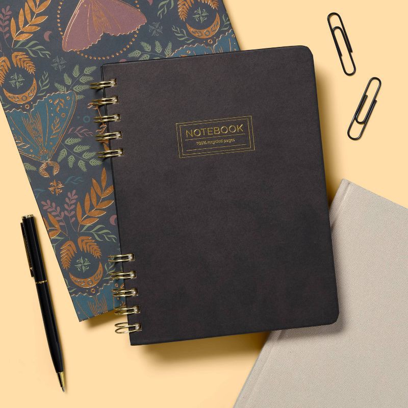 slide 2 of 4, 6"x8" Ez Grip Spiral Black Notebook - up&up™, 1 ct