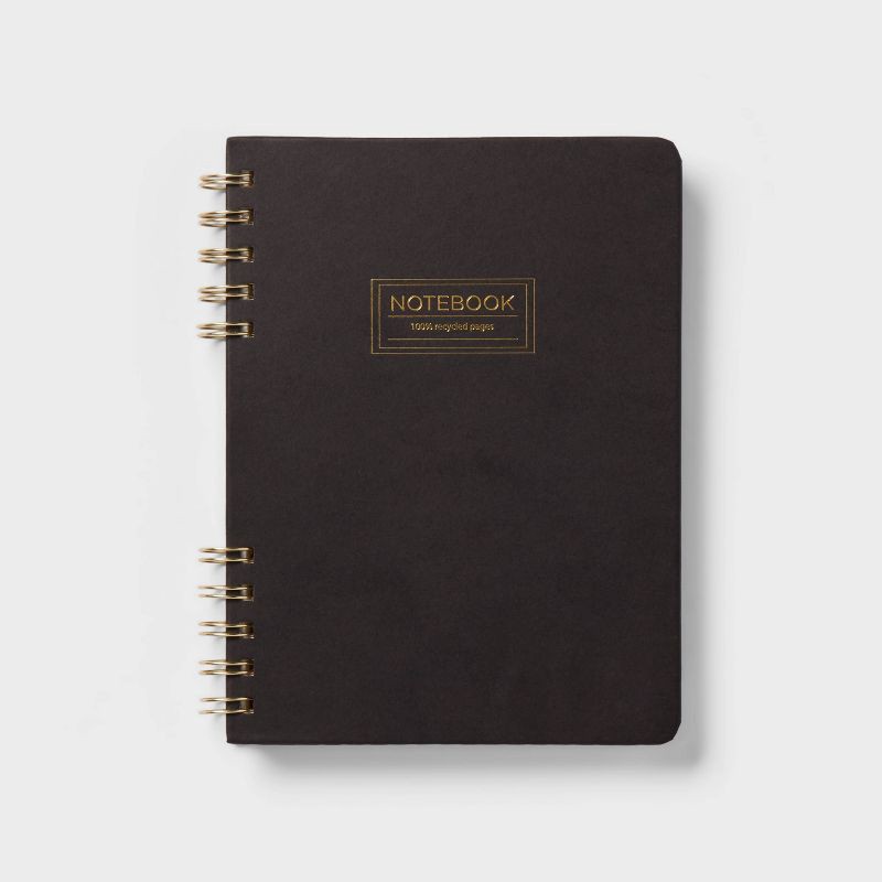 slide 1 of 4, 6"x8" Ez Grip Spiral Black Notebook - up&up™, 1 ct