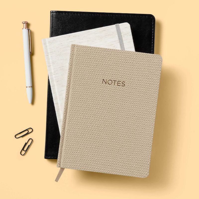 slide 2 of 4, 6"x8" Taupe Notes Journal - up&up™, 1 ct