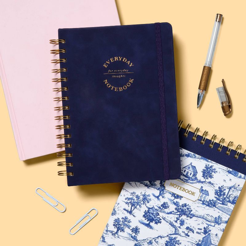 slide 2 of 4, Twin Wire 6"x8" Future Dusk Leatherette Journal - up&up™, 1 ct