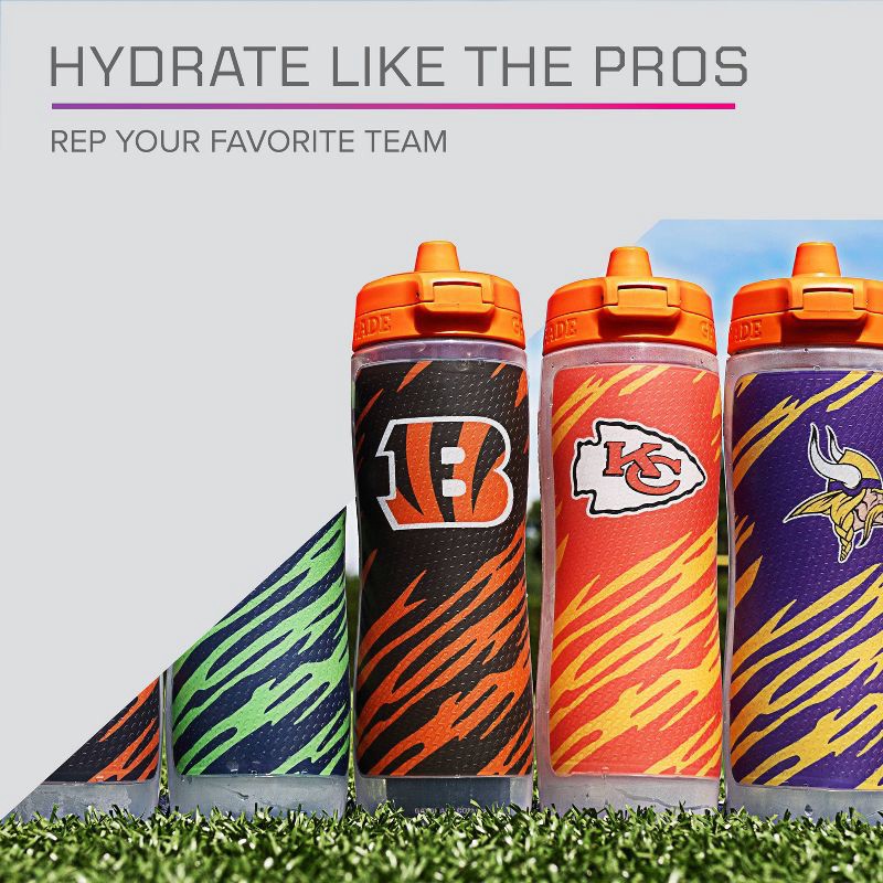 slide 4 of 9, NFL Houston Texans Gatorade Gx Squeeze Plastic Water Bottle - 30oz: Portable Drinkware, 30 oz