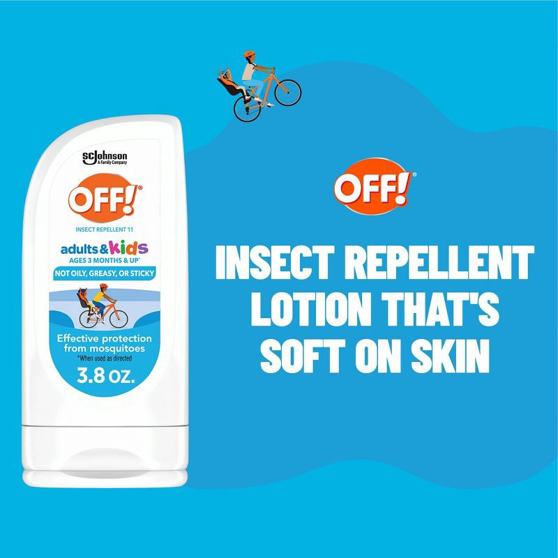 slide 2 of 13, OFF! Adults and Kids Mosquito Repellent Picaridin Bug Lotion - 3.8oz, 3.8 oz