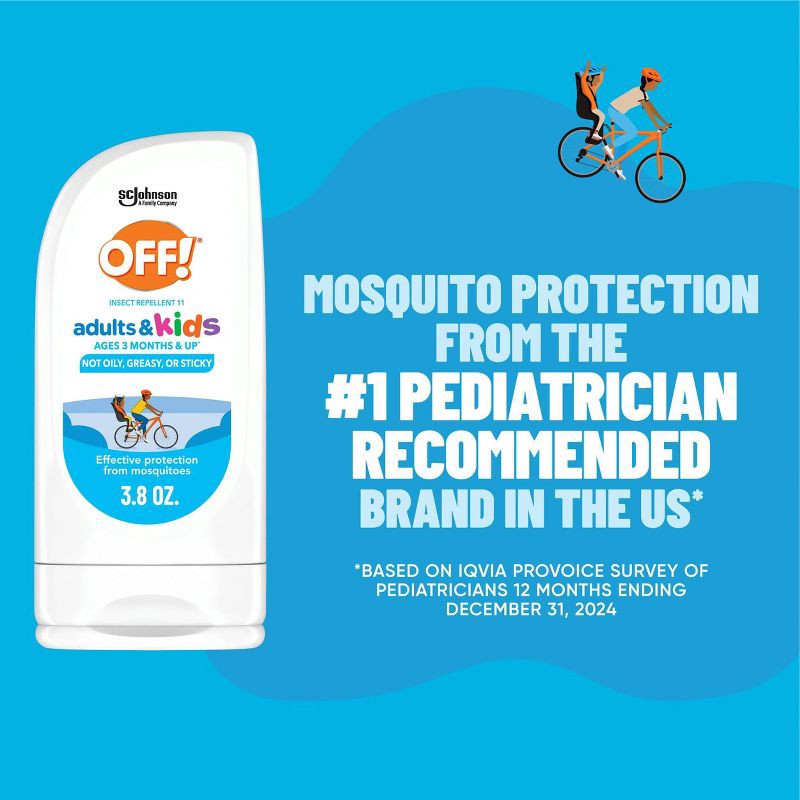 slide 8 of 13, OFF! Adults and Kids Mosquito Repellent Picaridin Bug Lotion - 3.8oz, 3.8 oz