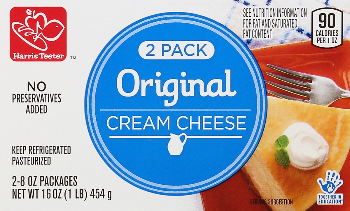 slide 1 of 5, Harris Teeter Brick Cream Cheese, 1 ct