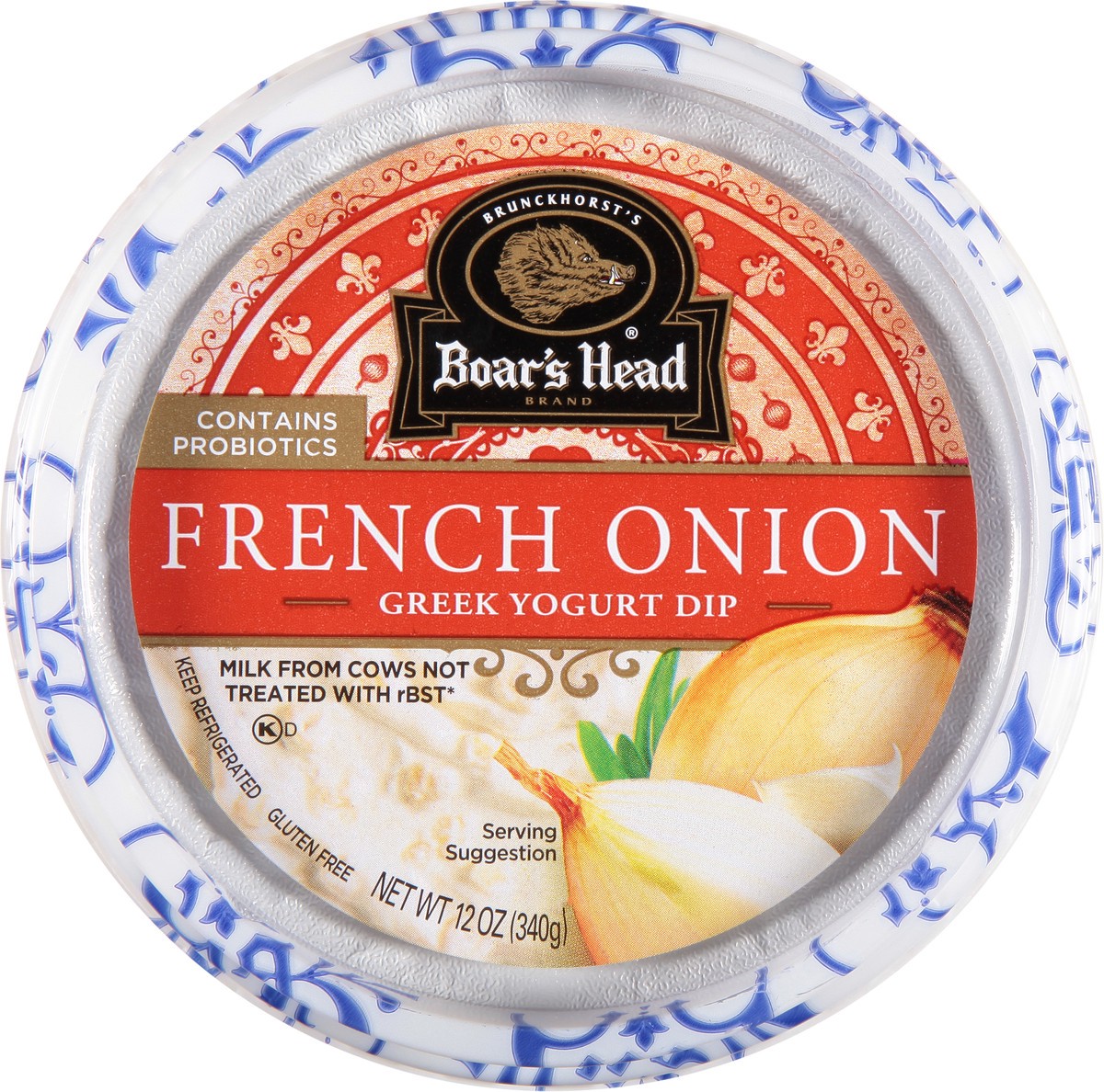 slide 1 of 9, Boar's Head French Onion Greek Yogurt Dip, 12 oz